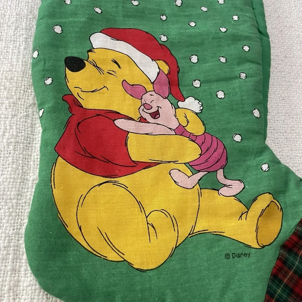 Disney Winnie the‎ Pooh Piglet Christmas Stocking Vintage Noma Inc Childhood